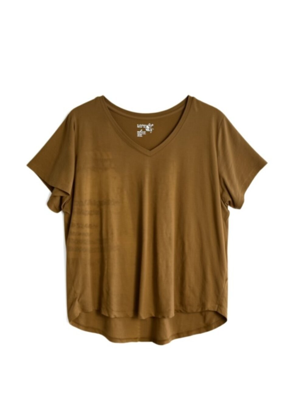 Terra Sky women's T-Shirt, brown, Size 2X (E7)